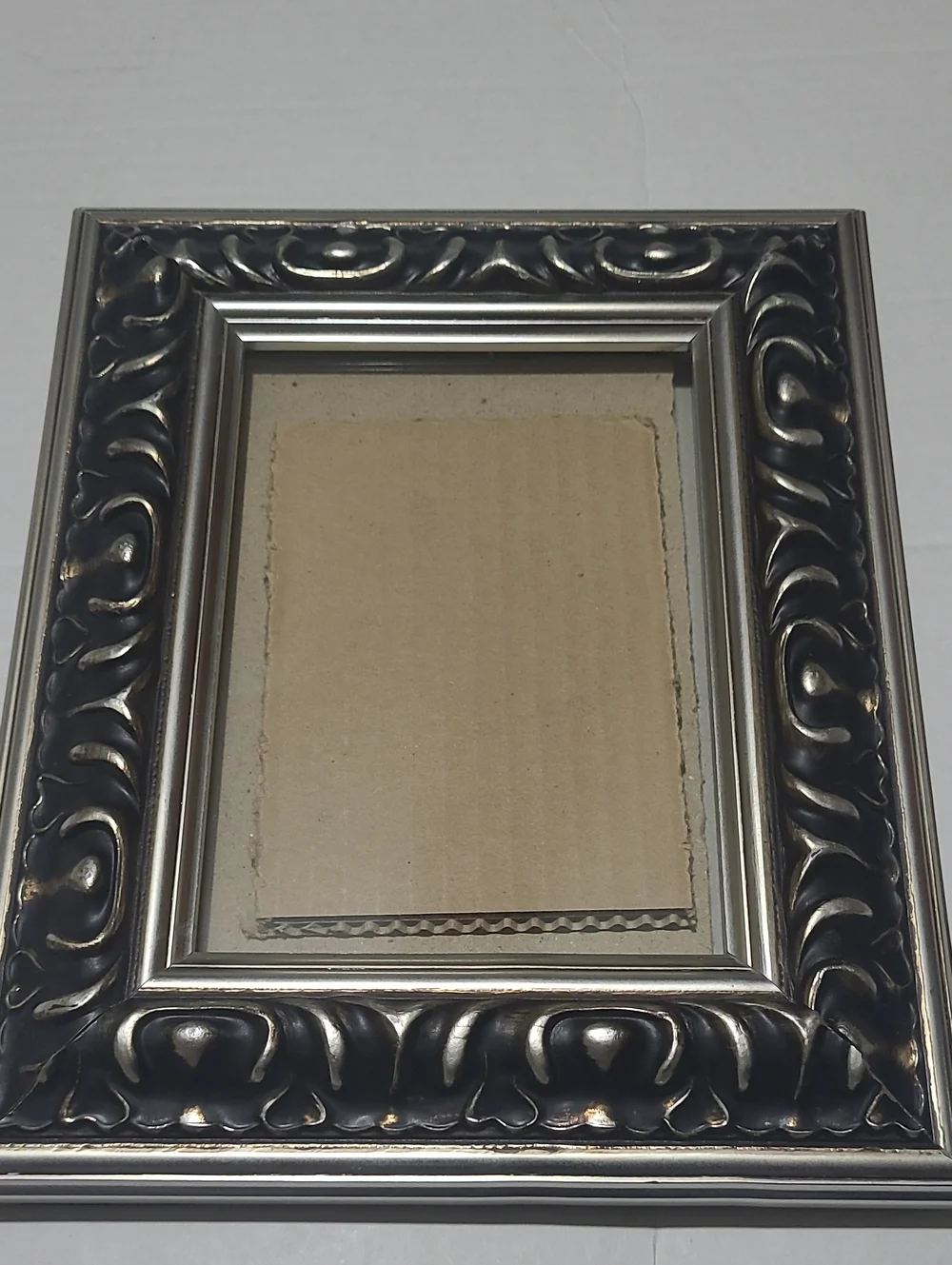 Bombay Black and Silver Ornate Wall Mirror Frame